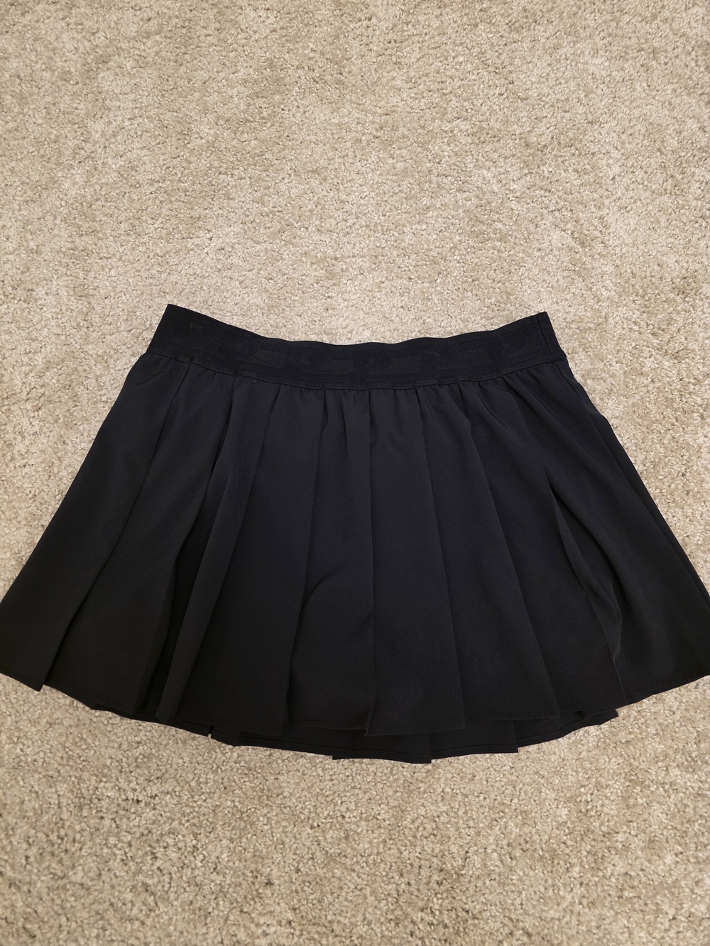 PINK Victoria's Secret Black Pleated Skater Skirt Skort Size XL